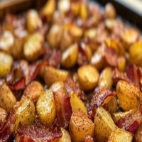 This 'Lazy Bacon-Potato Crunch' is a favorite—4 ingredients and it’s gone before I even sit down!