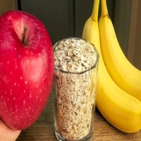 Horneado de Avena, Manzana y Plátano