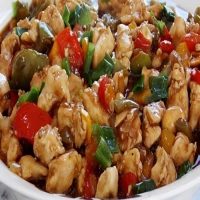 Frango xadrez caseiro fica igual daquele famoso restaurante chinês uma delícia
