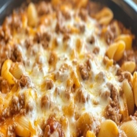 Cheesy Beef and Shells