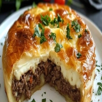 Cake Camembert et Bœuf Haché