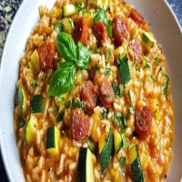 Risotto aux Courgettes et Chorizo