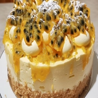 Cheesecake Tropical de Maracujá