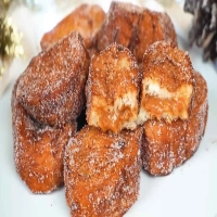 Rabanada recheada assada sem fritura e sem sujeira perfeita para o seu natal