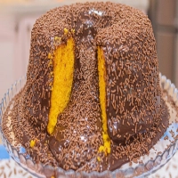 Receita de bolo vulcão de cenoura