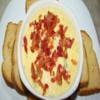 Sopa de creme de batata com bacon