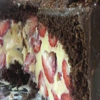 Bolo bombom com Cobertura (ganache) 
