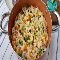 Desse jeito você nunca fez! O melhor arroz para o seu natal! delicioso! Fácil, rápido.