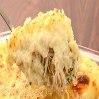 Arroz de forno com frango cremoso