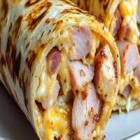 Air Fryer Hot Chicken and Cheese Wraps