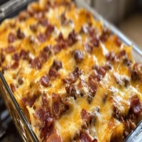 Parmesan Garlic Bacon Cheeseburger Lasagna