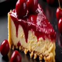 Tarta de Queso con Cerezas