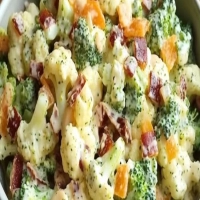 Loaded Broccoli Cauliflower Salad