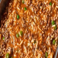 Cheesy Ground Beef Rice Casserole