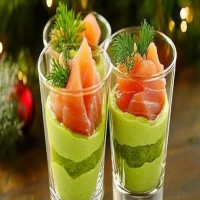 Mousse d’avocat et saumon fumé De Noël