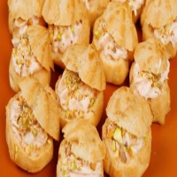 Choux à la crème de saumon salés