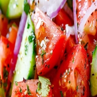 Cucumber, Tomato, and Onion Salad