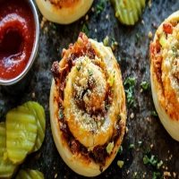 Bacon Cheeseburger Pizza Rolls