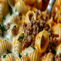 Creamy Beef and Shells: A Delicious Pasta Dish