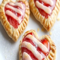 Heart-Shaped Strawberry Hand Pies 