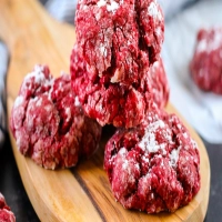 Valentine’s Red Velvet Gooey Butter Chocolate Chip Cookies