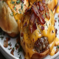 Garlic Parmesan Cheeseburger Bombs Recipe