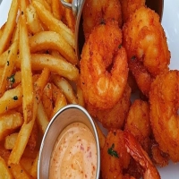 Recette de Crevettes frites avec sauce épicée