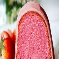 Strawberry Buttermilk Pound Cake