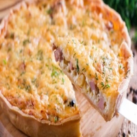 Torta De Liquidificador De Queijo e Presunto