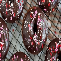 Chocolate Donuts for Valentine's Day