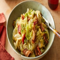 Fried Cabbage with Bacon, Onion & Garlic 