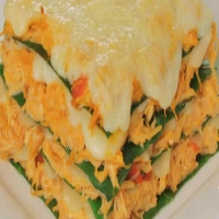 Lasanha de frango com couve
