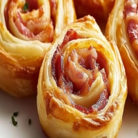 Feuilleté au bacon et au fromage