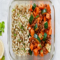 Ground Beef Zucchini Sweet Potato Skillet