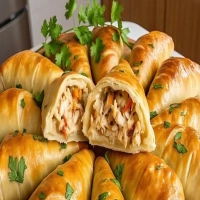 Pastel de Frango Assado: Leve, Saboroso e Irresistível