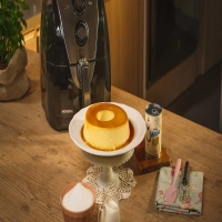 Pudim na AirFryer economiza o seu gás de cozinha e fica uma delícia