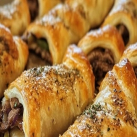 Philly Cheesesteak-Stuffed Crescent Rolls