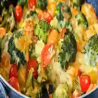 Brocoli crémeux au four avec tomates et chou frisé