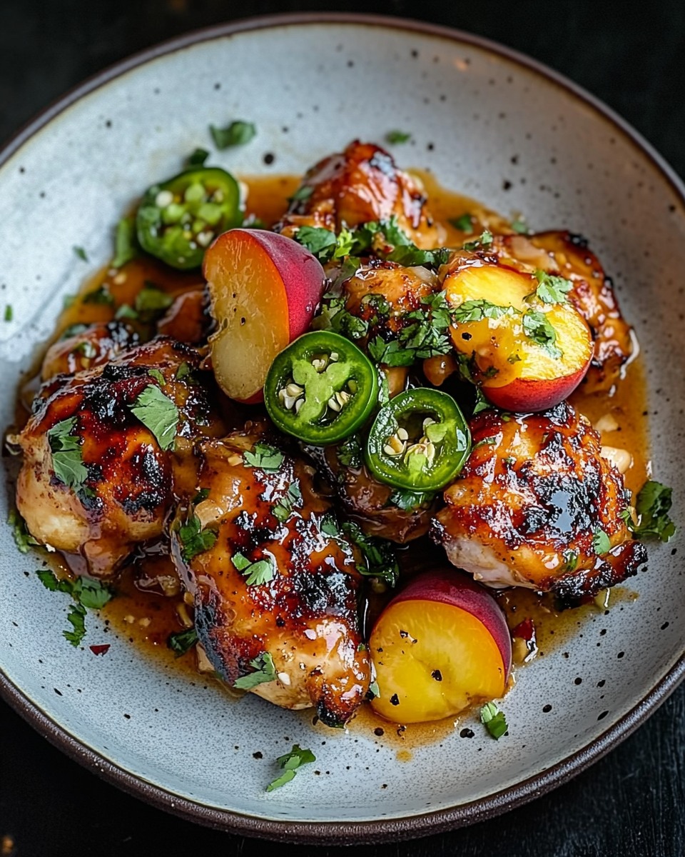 Jalapeño Peach Chicken