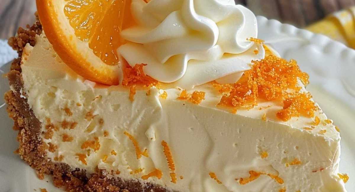 Orange Creamsicle Delight: No-Bake Cheesecake