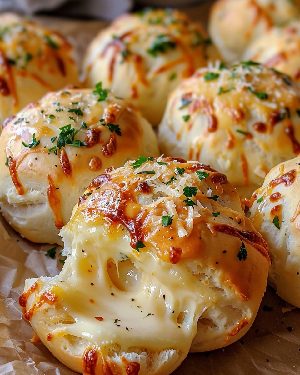 Pillsbury Biscuit Garlic Butter Cheese Bombs