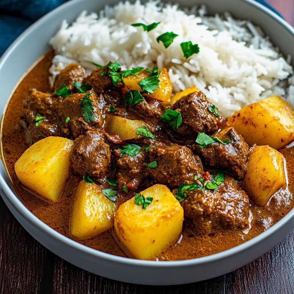 Caribbean Beef Curry with Potatoes