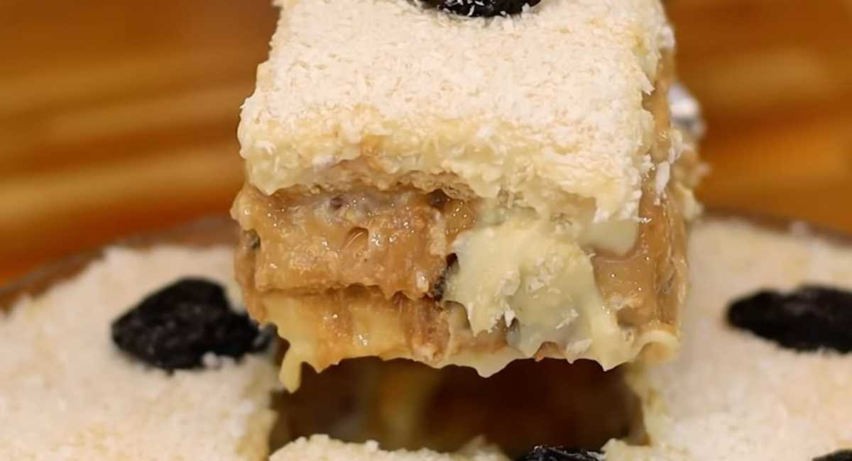 Pavê de ameixa com doce de leite