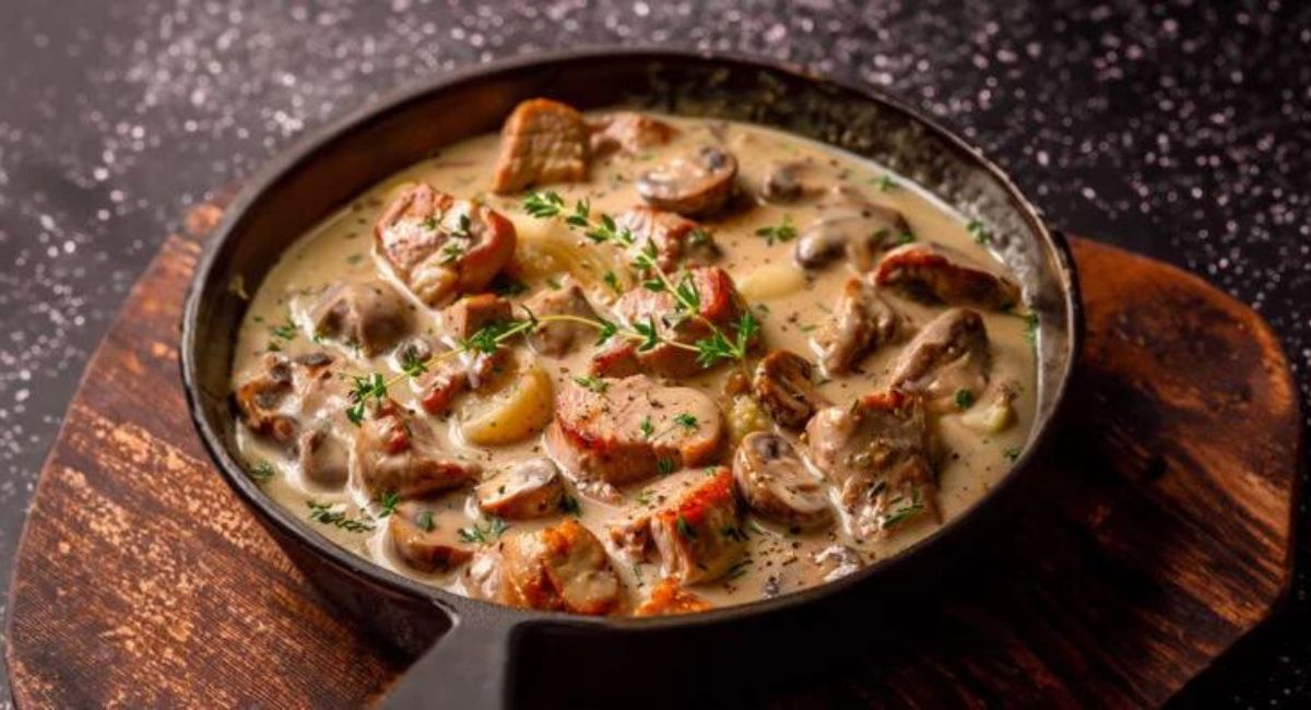 Blanquette de Filet Mignon de Porc aux Champignons