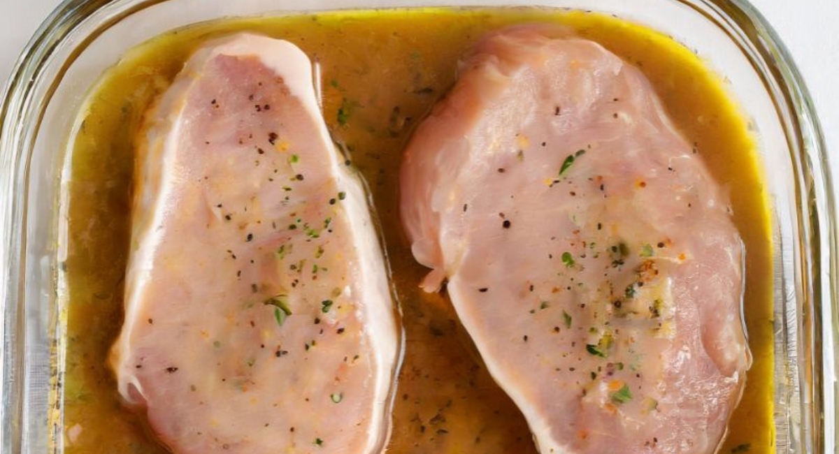 Mama drenches pork chops in the most decadent sauce. This recipe is to die for