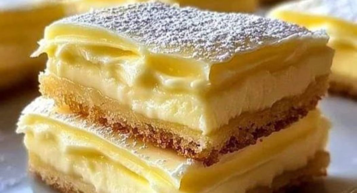 Vanilla Custard Cream Squares 