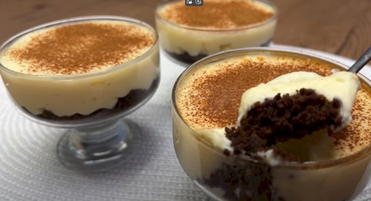 Postre de Limón y Galletas de Cacao