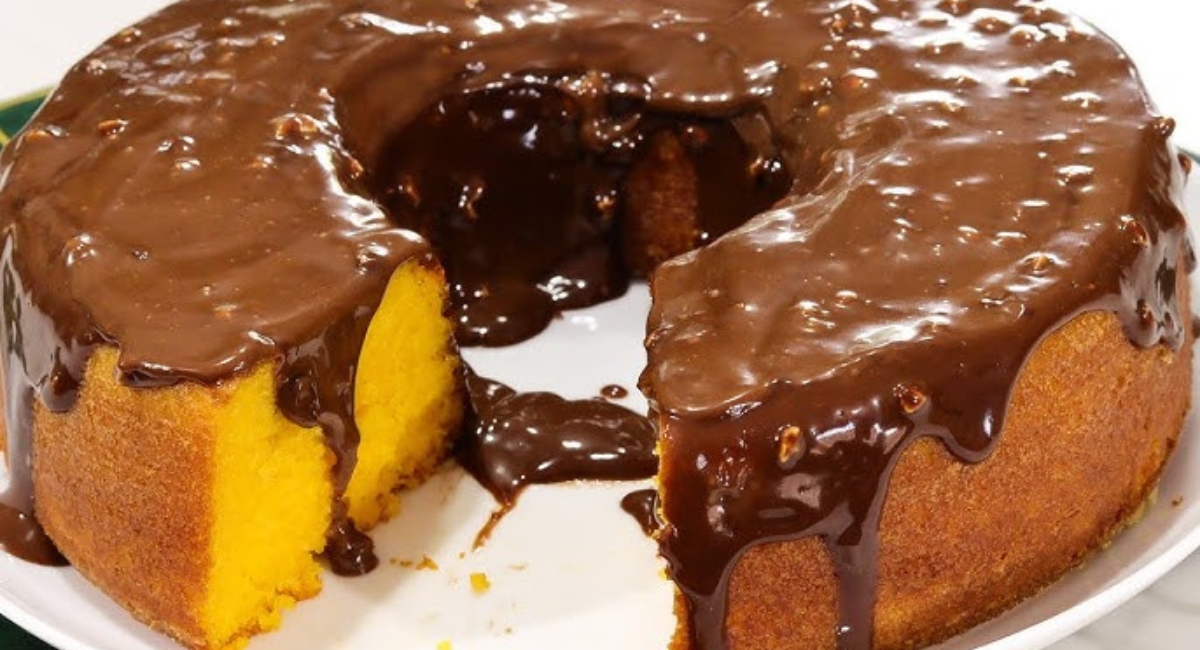 Bolo de cenoura delicioso