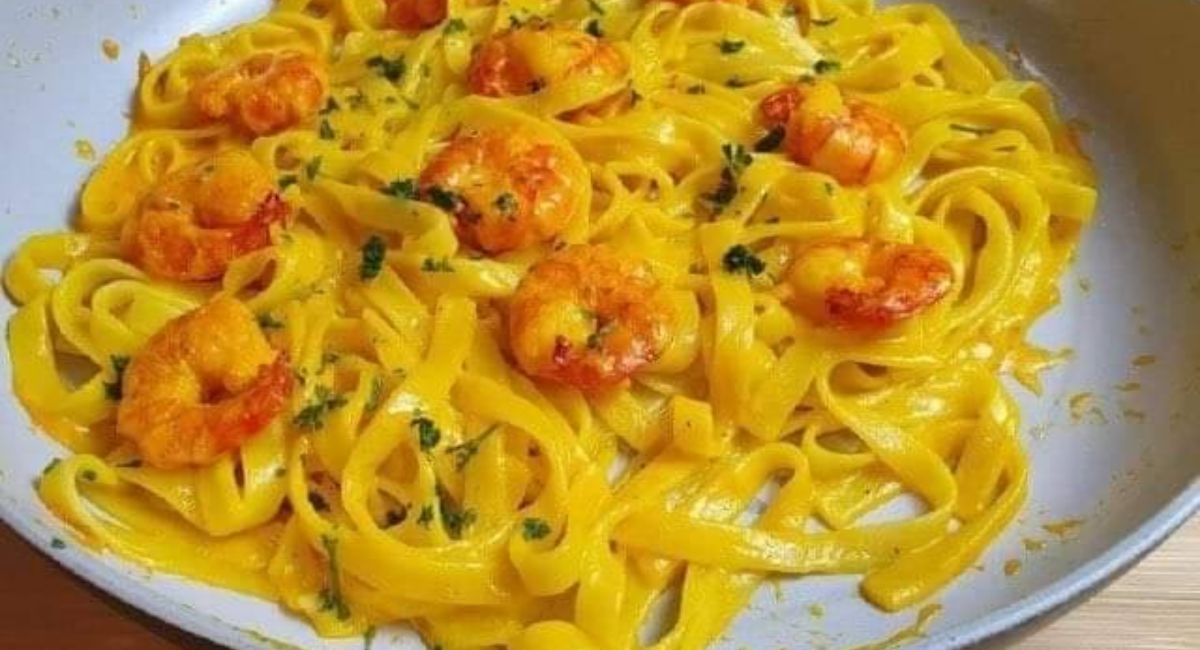Des pâtes aux crevettes qui vous épateront ! Avec des crevettes parfaitement cuites et une sauce.
