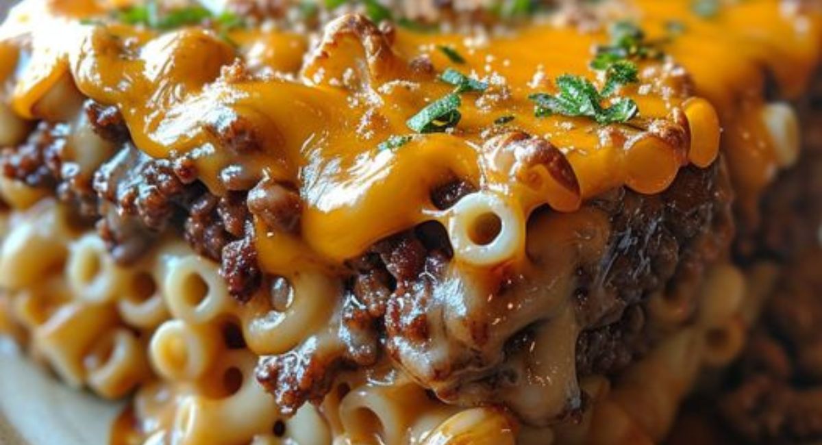 Mac and Cheese Meatloaf Casserole